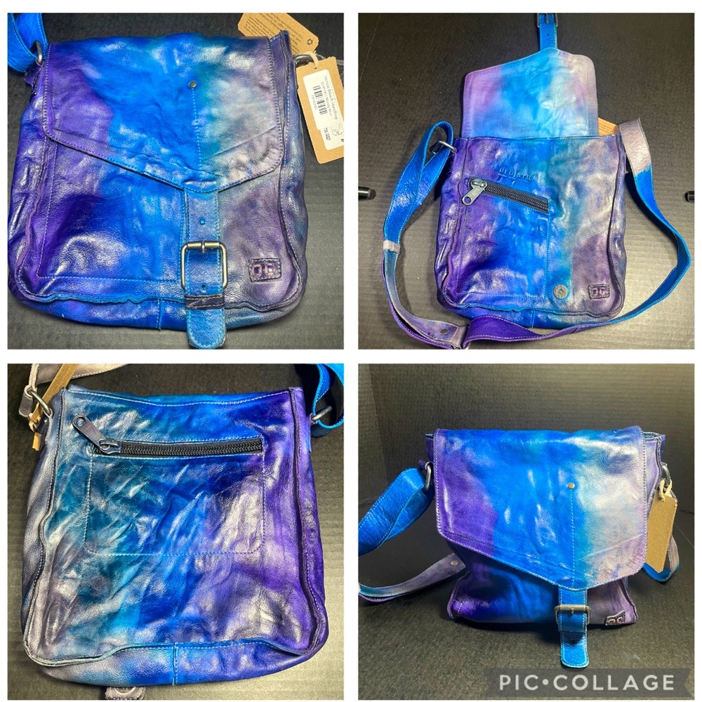BNWT Bed Stu Venice Beach Moody Blues crossbody GREAT GRADUATION GIFT! - Picture 15 of 16